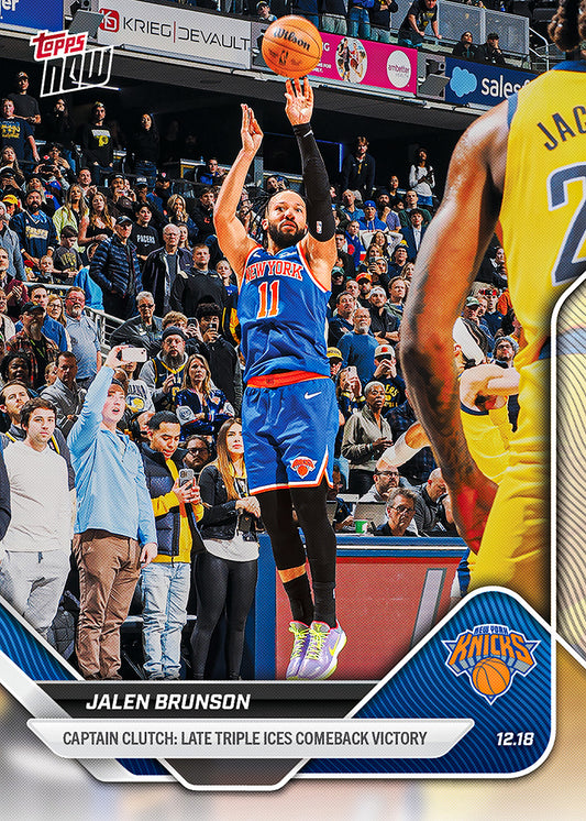 Jalen Brunson - 2025-26 NBA Topps NOW® - Card 91 - PR: 488