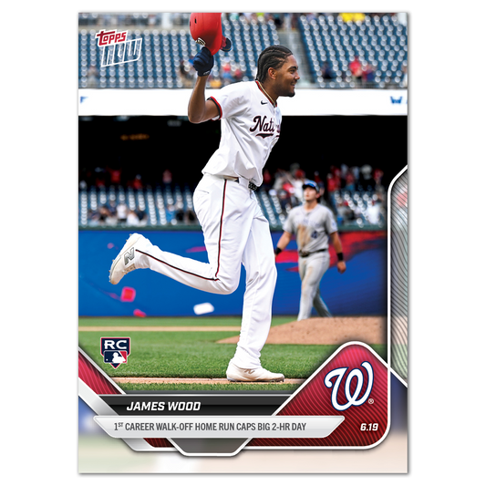 James Wood - 2025 MLB Topps NOW® - Card 318 - LOOK FOR AUTOS - PR: 3398