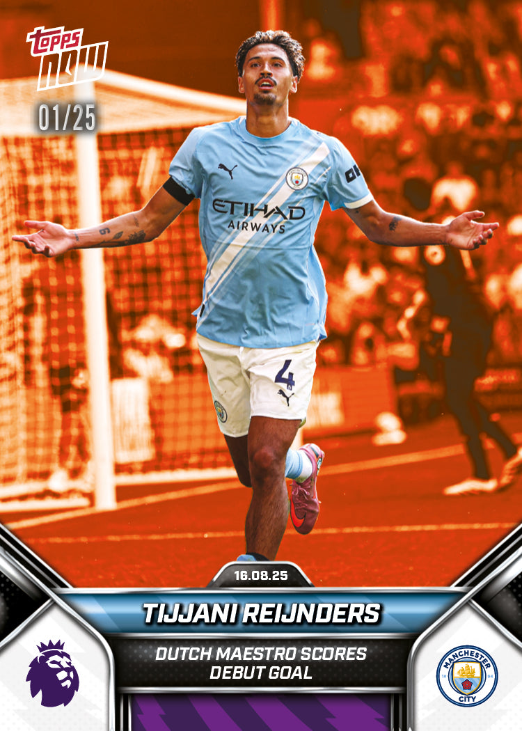 Tijjani Reijnders - 2025-26 Premier League Topps NOW® - Card 1 - PR: 867