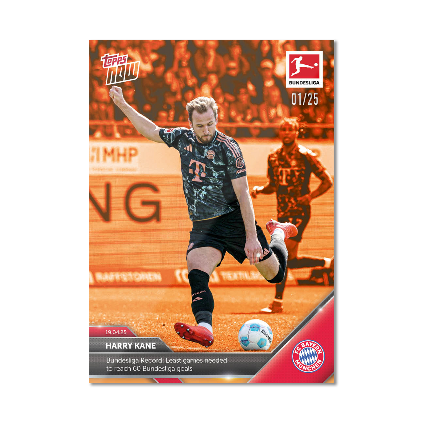 Harry Kane - 2024-25 Bundesliga Topps NOW® Card 167 - PR: 1390