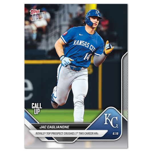 Jac Caglianone - 2025 MLB Topps NOW® - Card 320 - LOOK FOR RELICS - PR: 11969