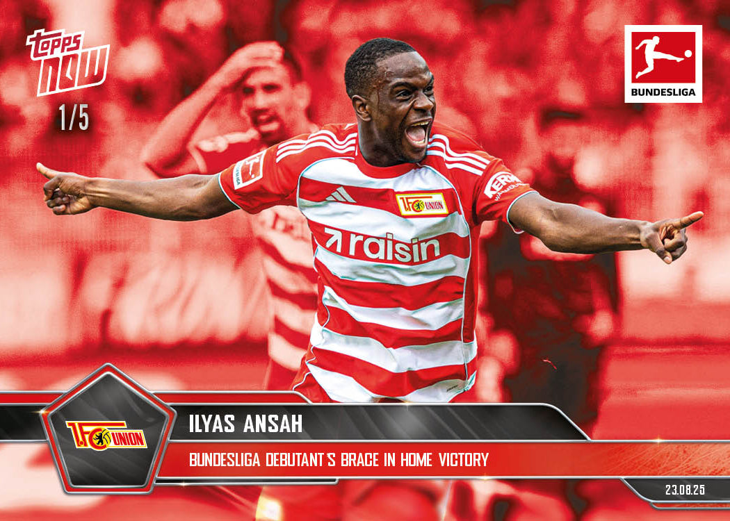 Ilyas Ansah - 2025-26 Bundesliga Topps NOW® - Card 8 - PR: 125