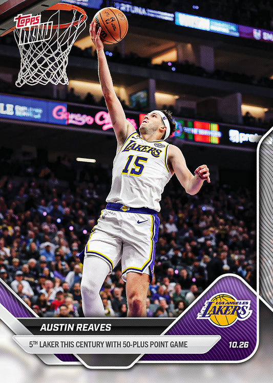 Austin Reaves - 2025-26 NBA Topps NOW® - Card 31 - PR: 740