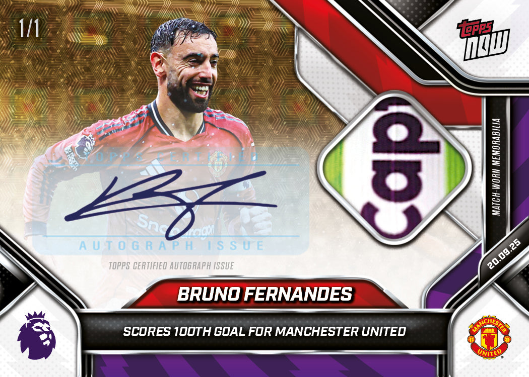 Bruno Fernandes - 2025-26 Premier League Topps NOW® - Card 21 - PR: 2198