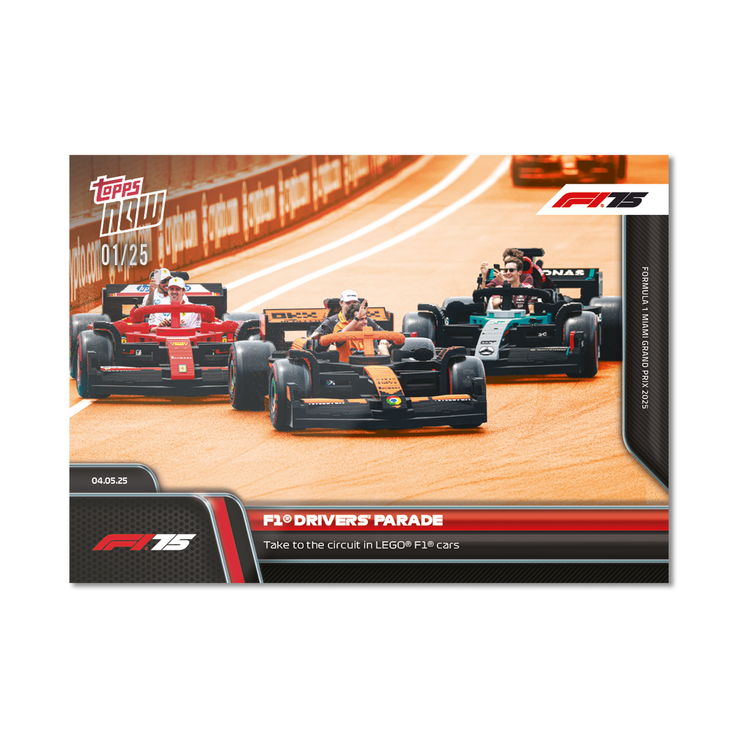 F1® Drivers' Parade - 2025 Formula 1® Topps NOW® - Card 36 - PR: 2219