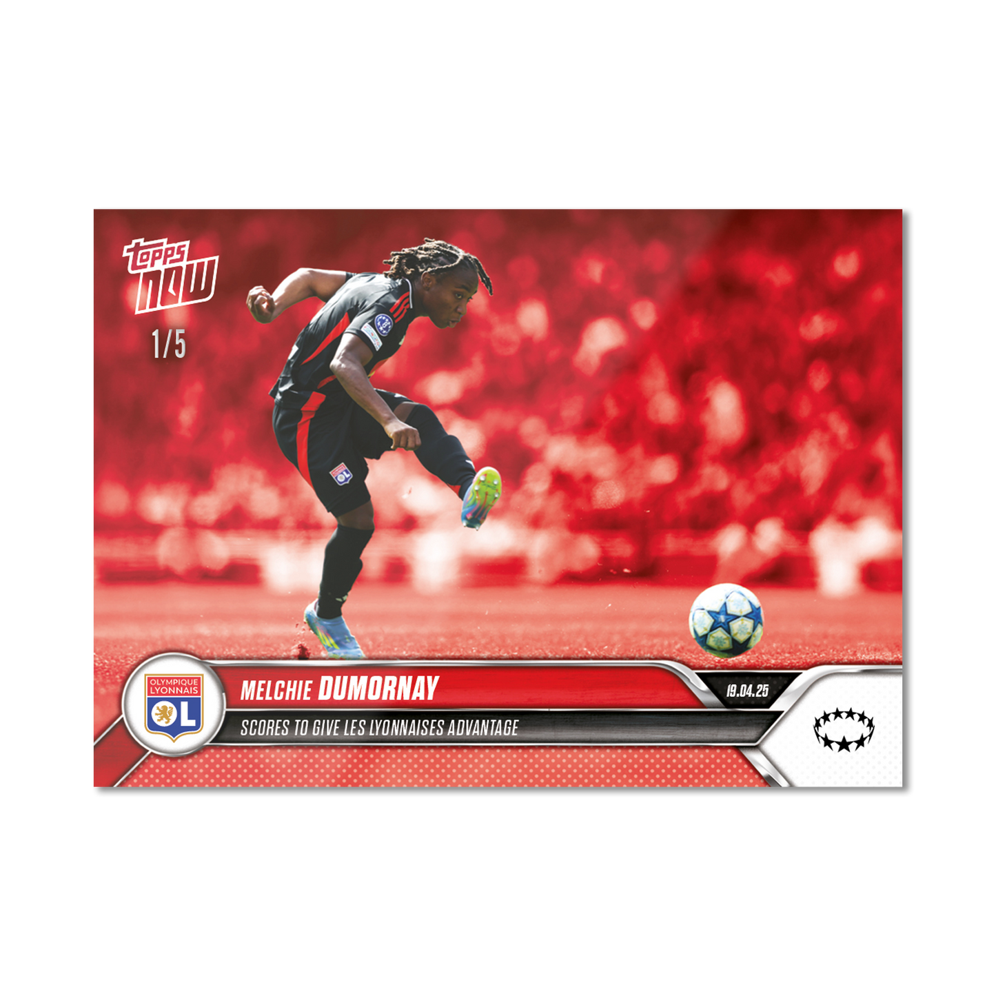 Melchie Dumornay - 2024-25 UWCL Topps NOW® - Card 22 - PR: 125