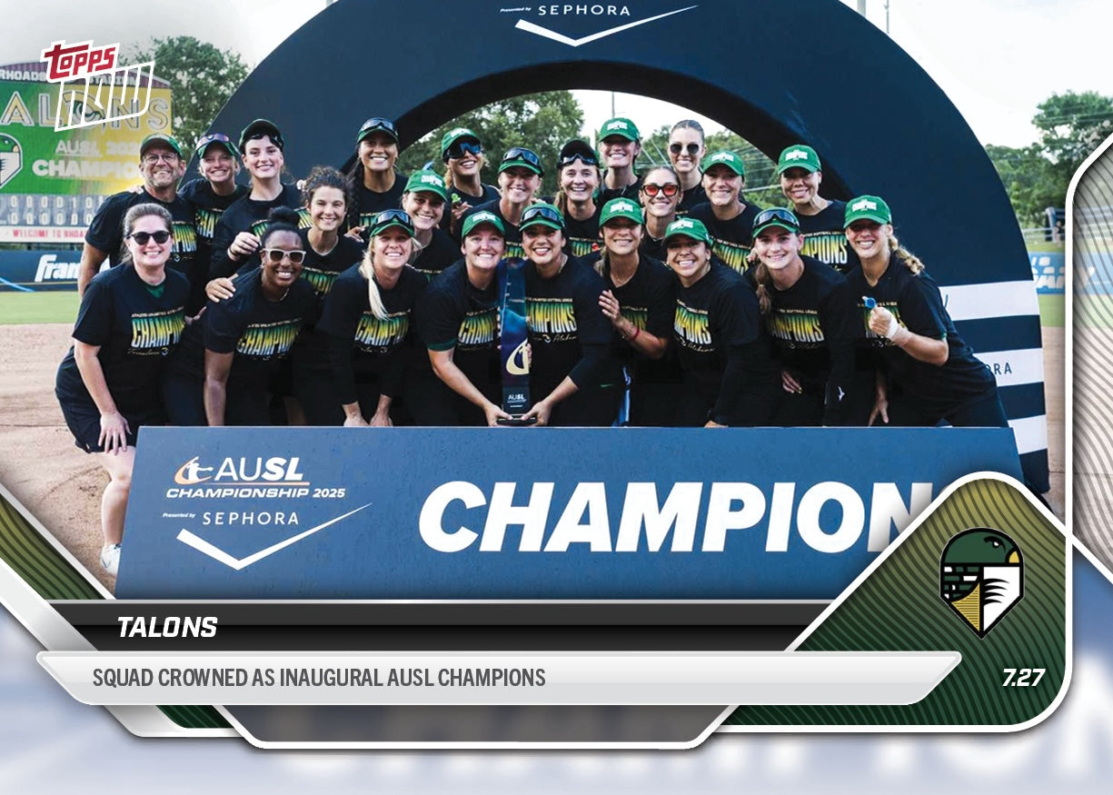 Talons - 2025 AUSL Topps NOW® - Card 32 - LOOK FOR RELICS - PR: 1205