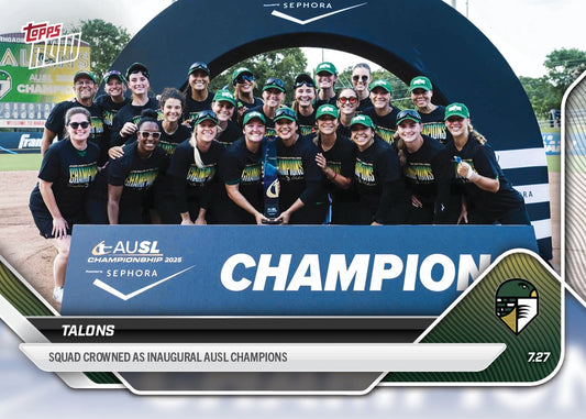 Talons - 2025 AUSL Topps NOW® - Card 32 - LOOK FOR RELICS - PR: 1205