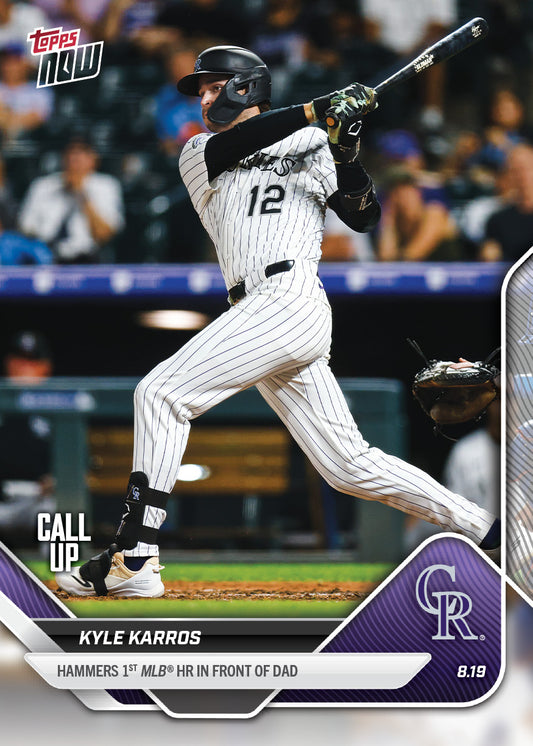 Kyle Karros - 2025 MLB Topps NOW® - Card 581 - PR: 808