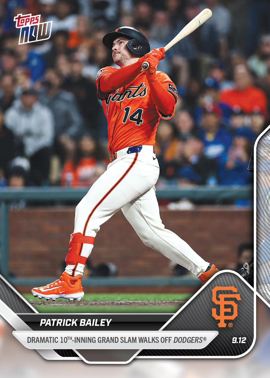 Patrick Bailey - 2025 MLB Topps NOW® - Card 702 - PR: 959
