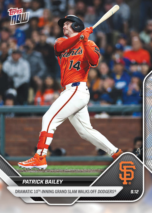 Patrick Bailey - 2025 MLB Topps NOW® - Card 702 - PR: 959
