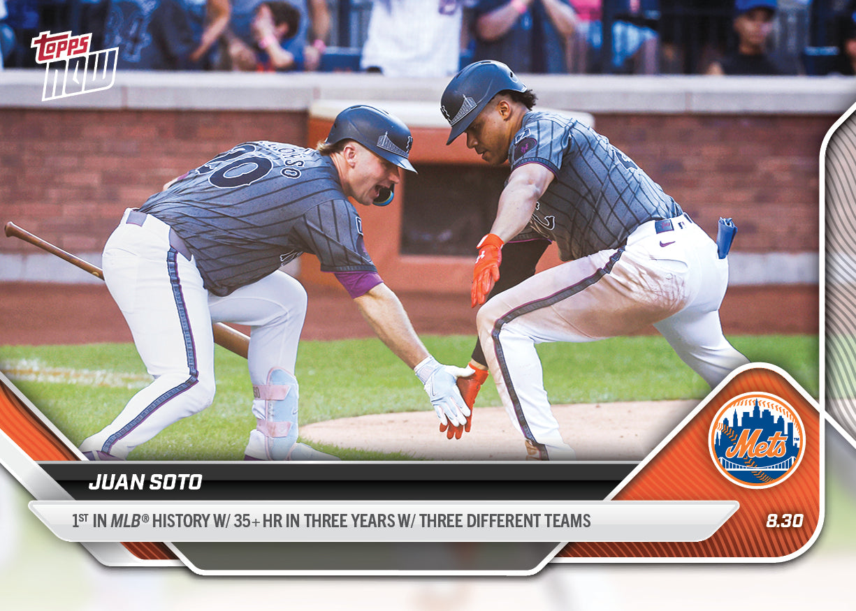 Juan Soto - 2025 MLB Topps NOW® - Card 631 - PR: 694