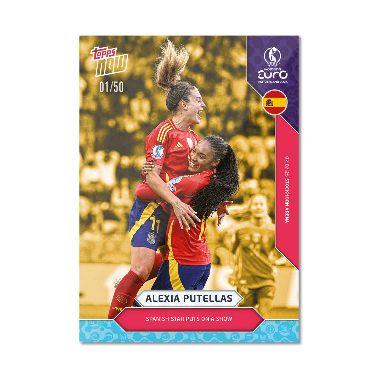 Alexia Putellas - UEFA Women’s EURO 2025™ Topps NOW® - Card 9 - PR: 561
