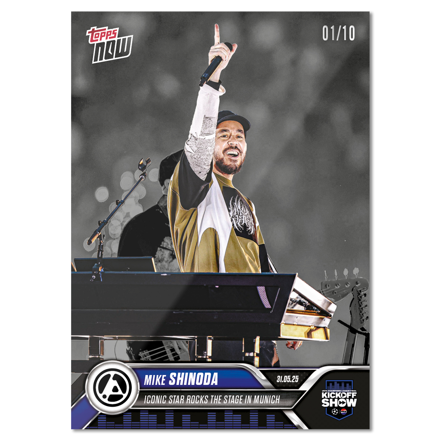 Mike Shinoda - 2024-25 UCL Topps NOW® - Card 167 - LOOK FOR AUTOS & AUTO-RELIC - PR: 5884