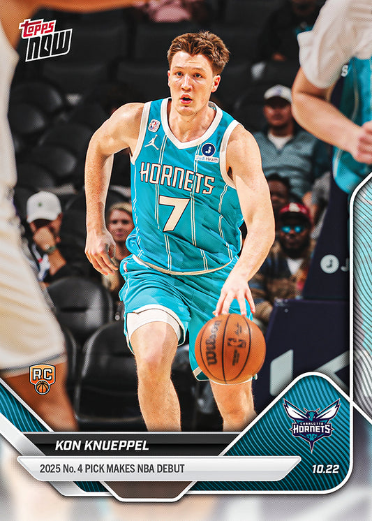 Kon Knueppel - 2025-26 NBA Topps NOW® - Card 10 - PR: 2103