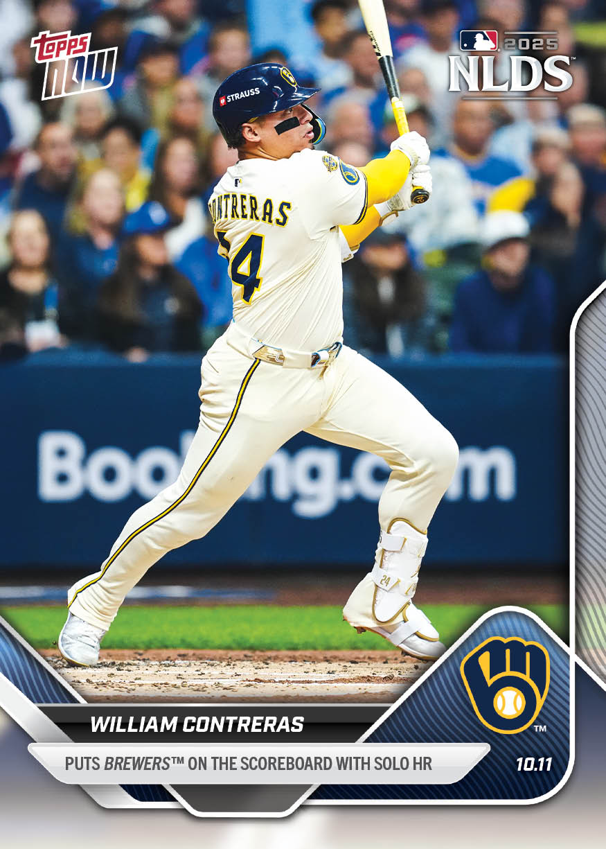 William Contreras - 2025 MLB Topps NOW® - Card 855 - PR: 712