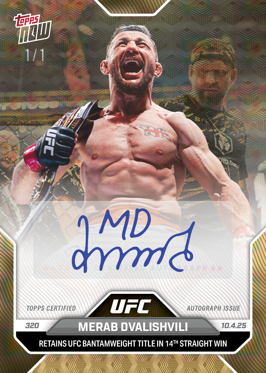 Merab Dvalishvili - 2025 UFC Topps NOW® - Card 32 - PR: 1582