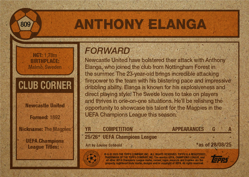 Anthony Elanga - UCC Living Set® - Card 809 - PR: 354