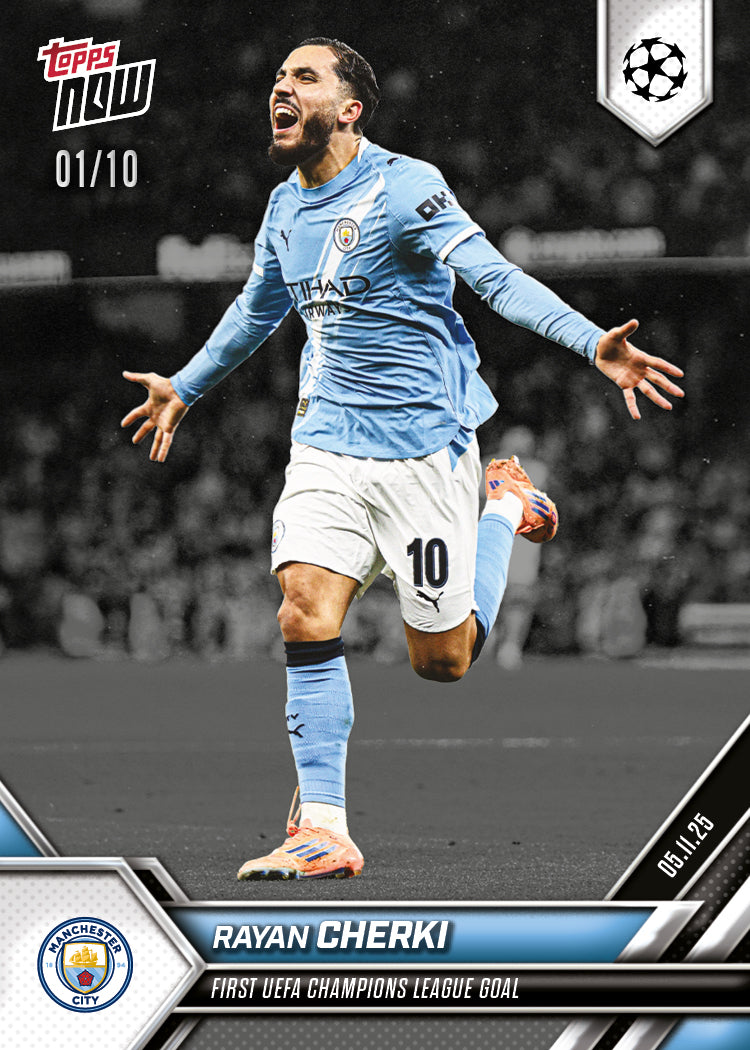 Rayan Cherki  - 2025-26 UCL Topps NOW® - Card 48