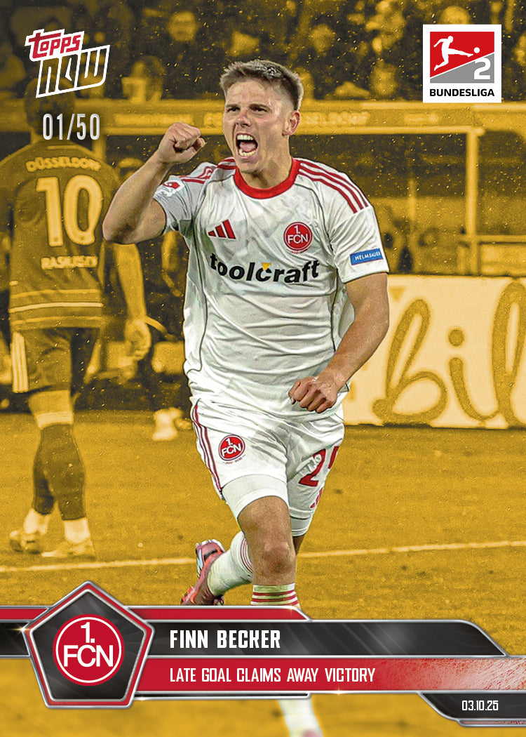 Finn Becker - 2025-26 Bundesliga Topps NOW® - Card 36 - PR: 146