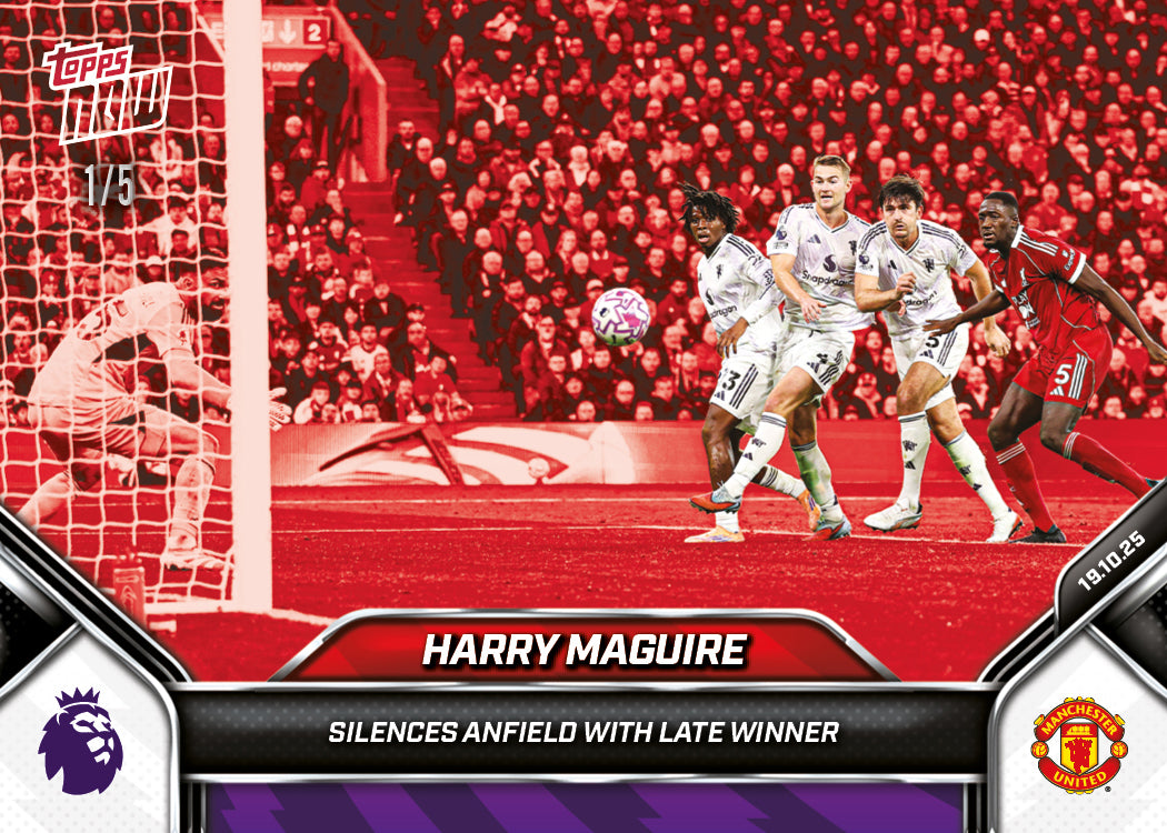 Harry Maguire - 2025-26 Premier League Topps NOW® - Card 39 - PR: 902