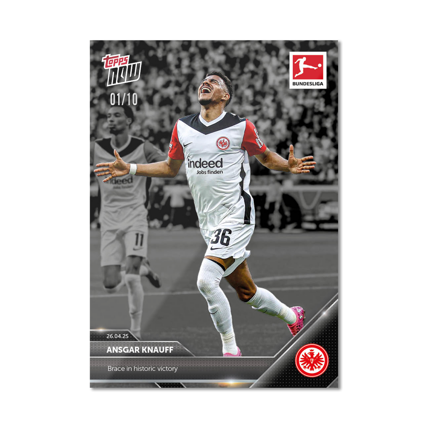 Ansgar Knauff - 2024-25 Bundesliga Topps NOW® Card 175 - PR: 217
