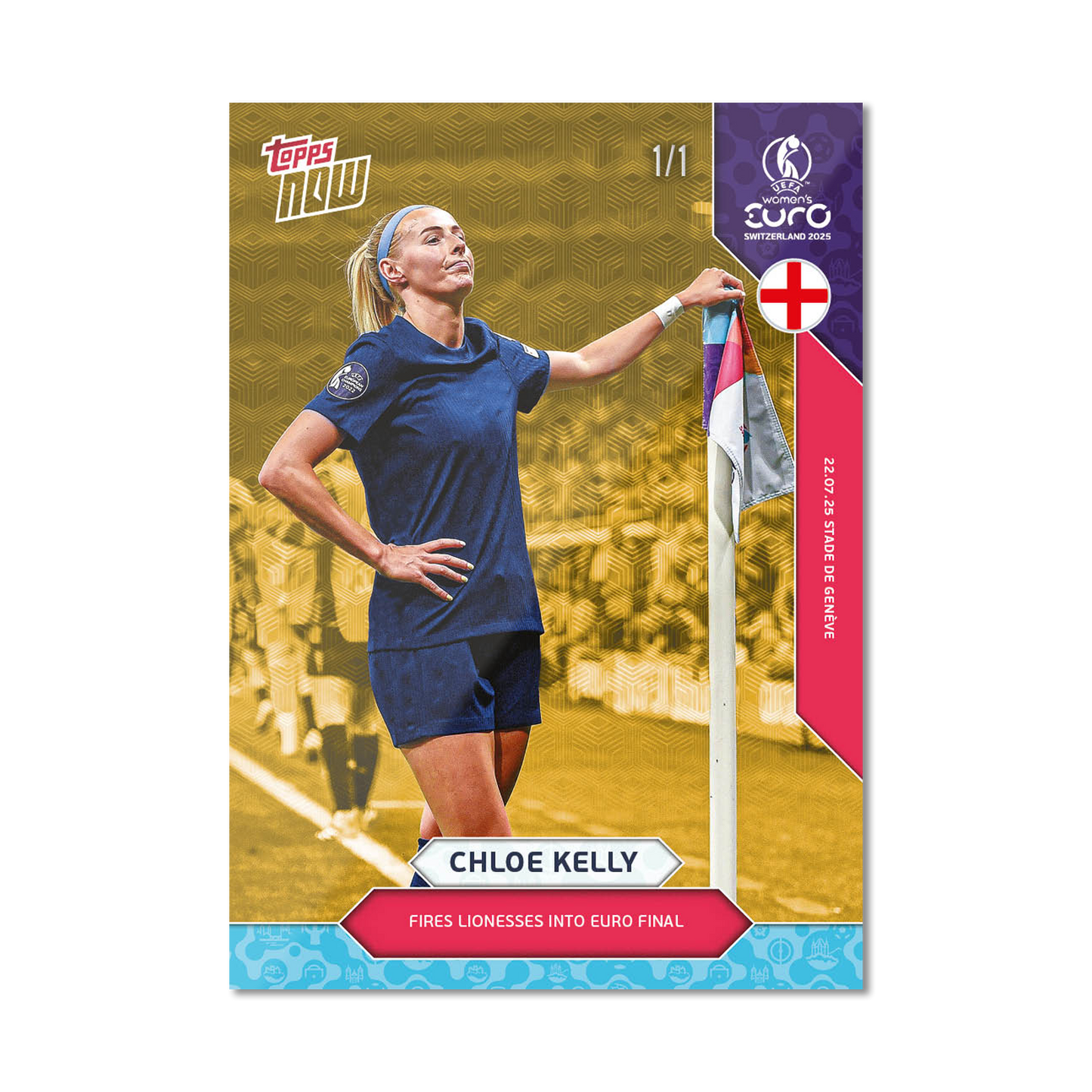 Chloe Kelly - UEFA Women’s EURO 2025™ Topps NOW® - Card 25 - PR: 685