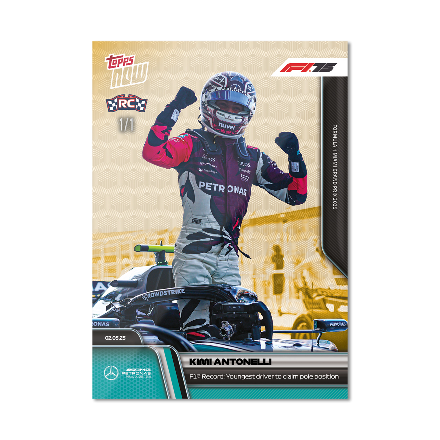 Kimi Antonelli - 2025 Formula 1® Topps NOW® - Card 33 - PR: 5647