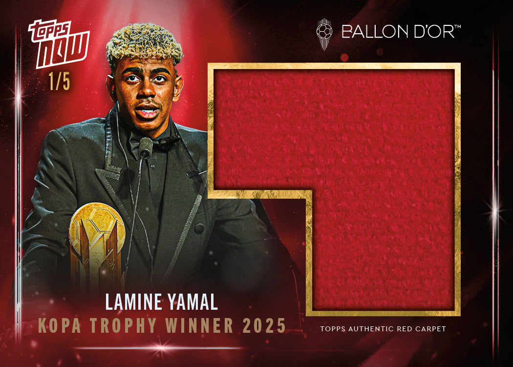 Lamine Yamal - 2025 Ballon d'Or Topps NOW® - Card 6 - LOOK FOR AUTO & RELICS - PR: 13882