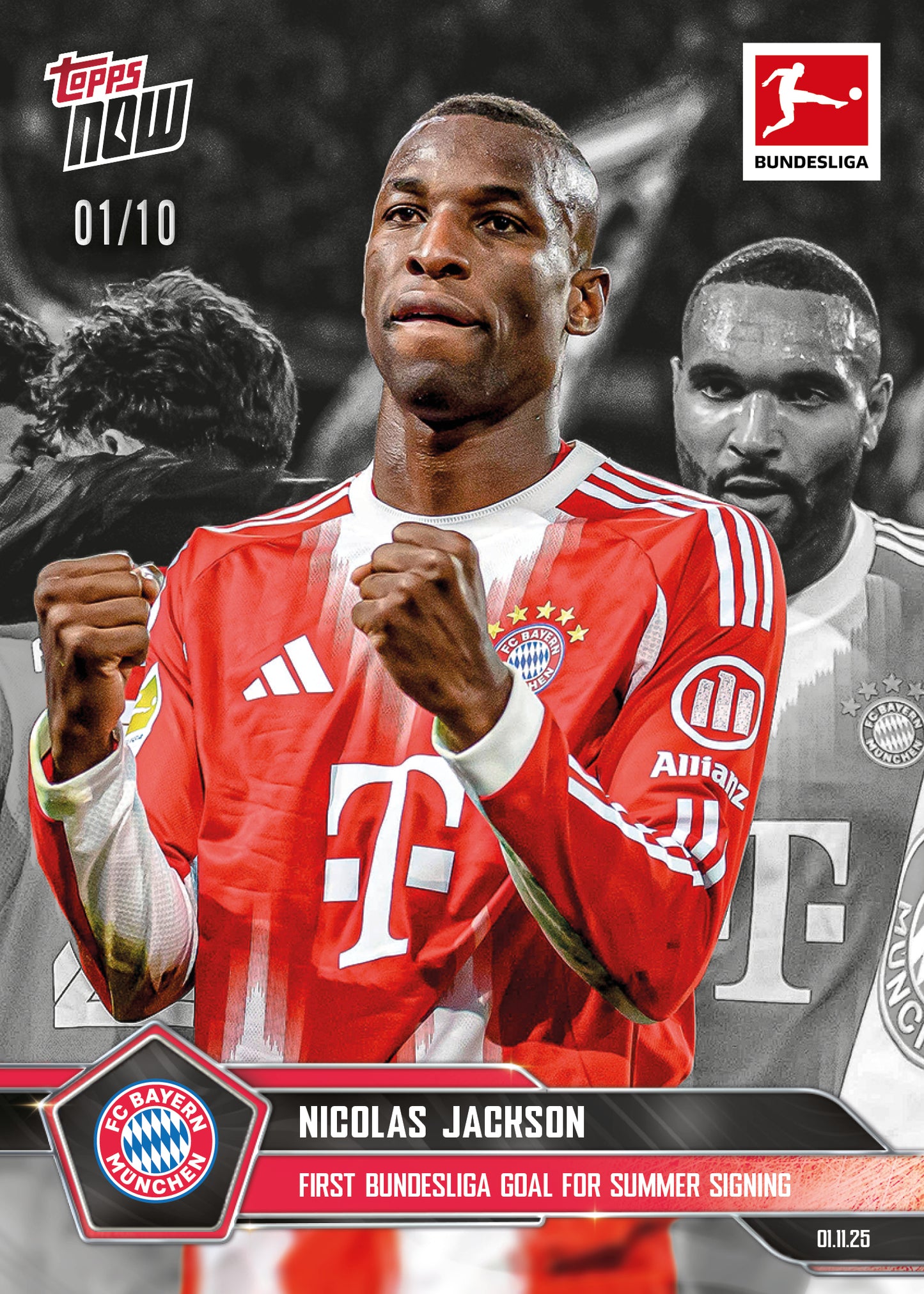 Nicolas Jackson - 2025-26 Bundesliga Topps NOW® - Card 54