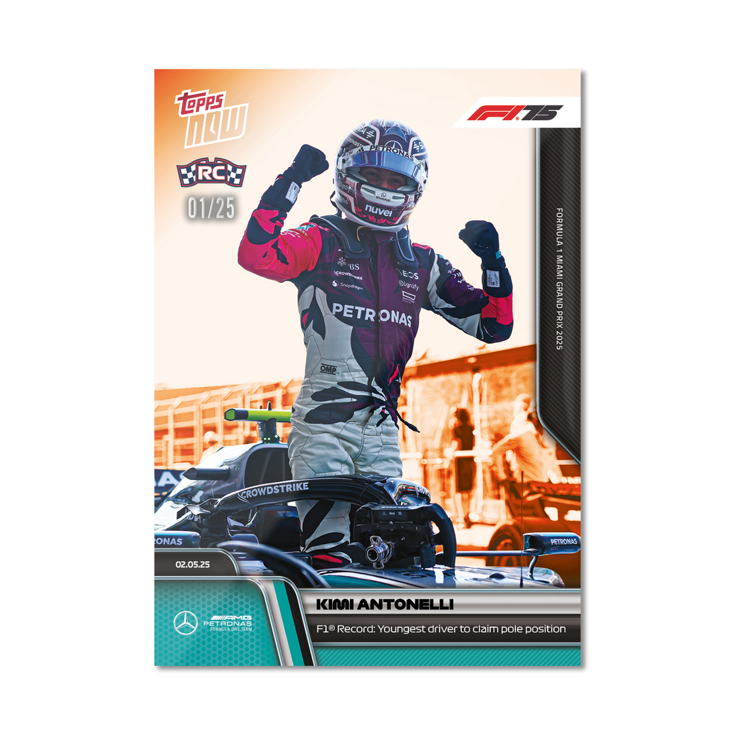 Kimi Antonelli - 2025 Formula 1® Topps NOW® - Card 33 - PR: 5647