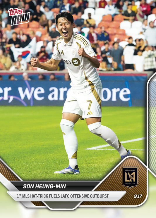 Son Heung-Min - 2025 MLS Topps NOW® - Card 95 - LOOK FOR RELICS & AUTO-RELICS - PR: 4692