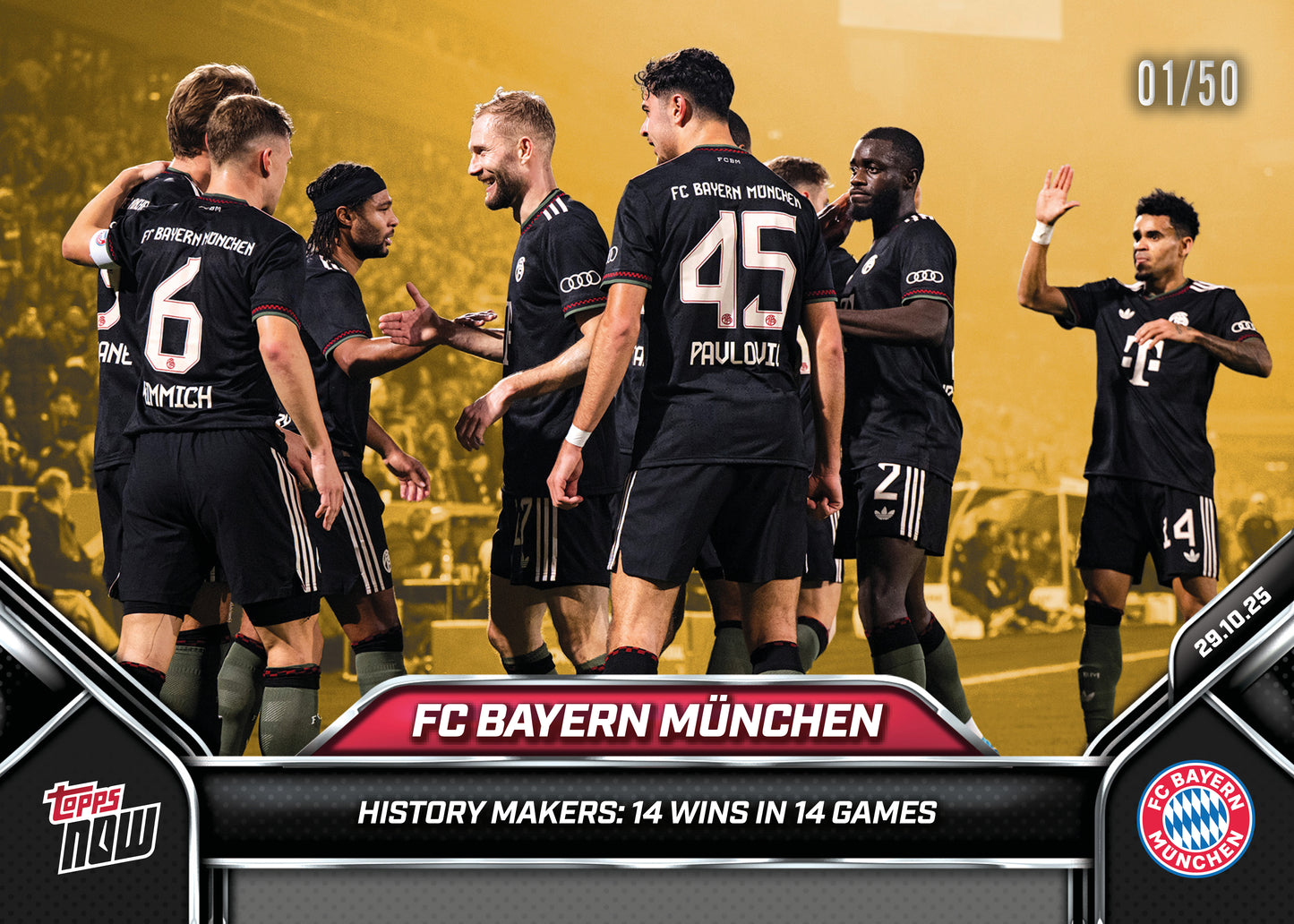 FC Bayern München  - 2024-25 FC Bayern München Topps NOW® - Card 1