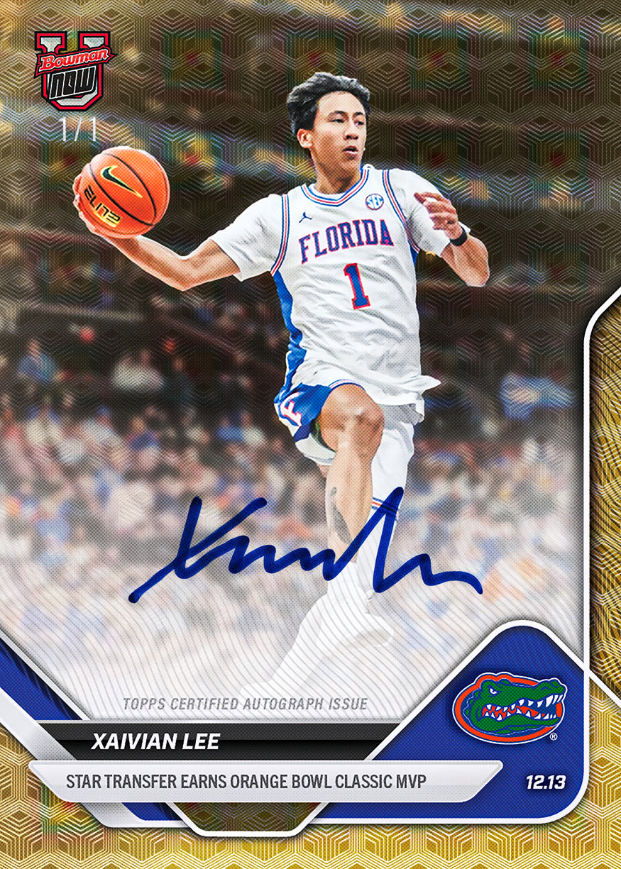 Xaivian Lee - 2025-26 Bowman U NOW® Basketball - Card 31 - PR: 629