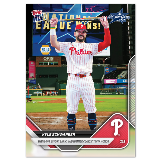 Kyle Schwarber - 2025 MLB Topps NOW® - Card 434 - PR: 3105