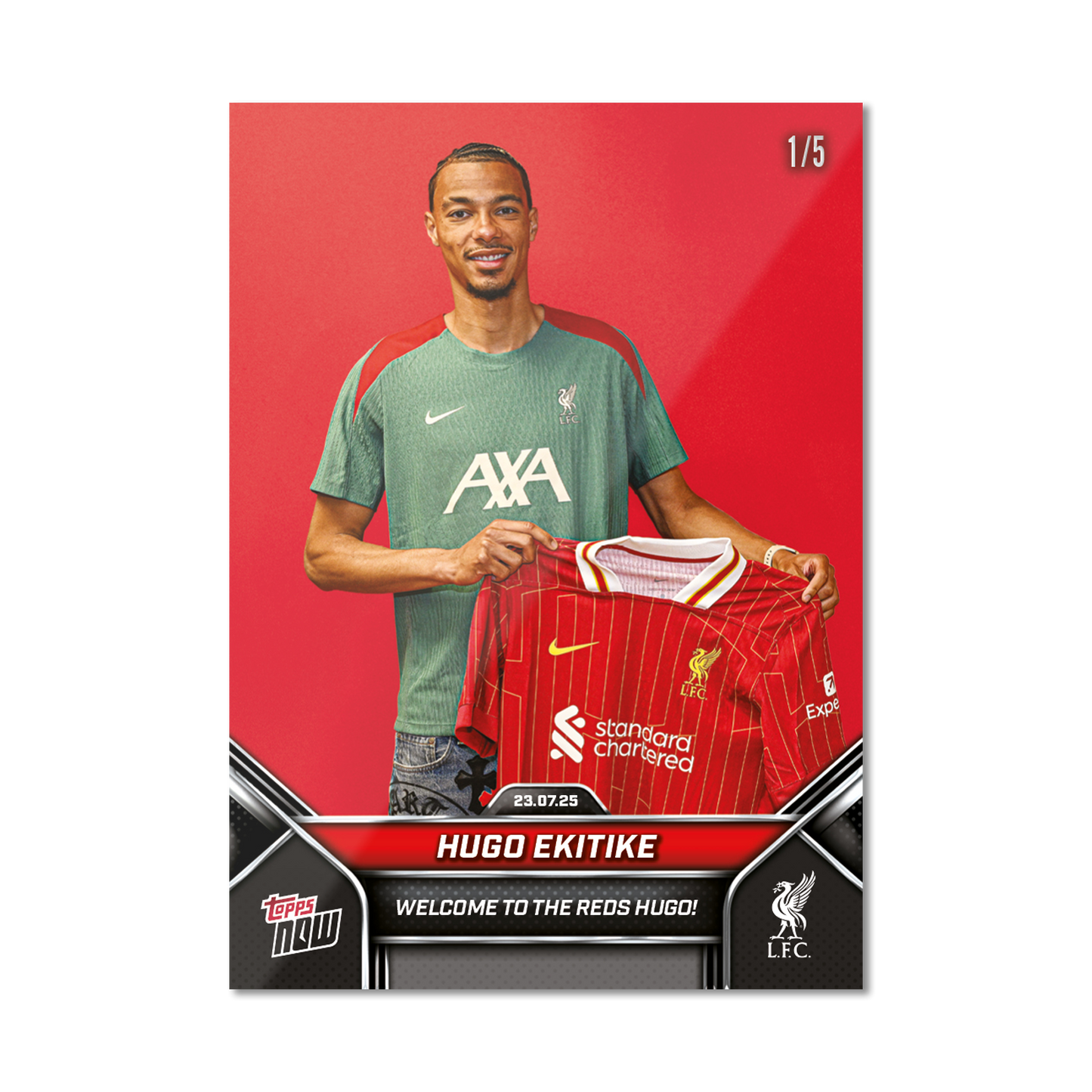 Hugo Ekitike - 2024-25 Liverpool Topps NOW® - Card 2 - PR: 656