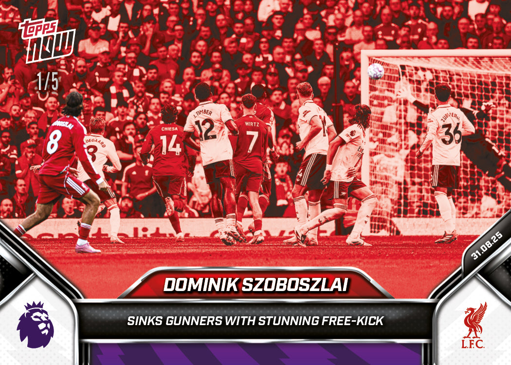 Dominik Szoboszlai - 2025-26 Premier League Topps NOW® - Card 16 - PR: 2114
