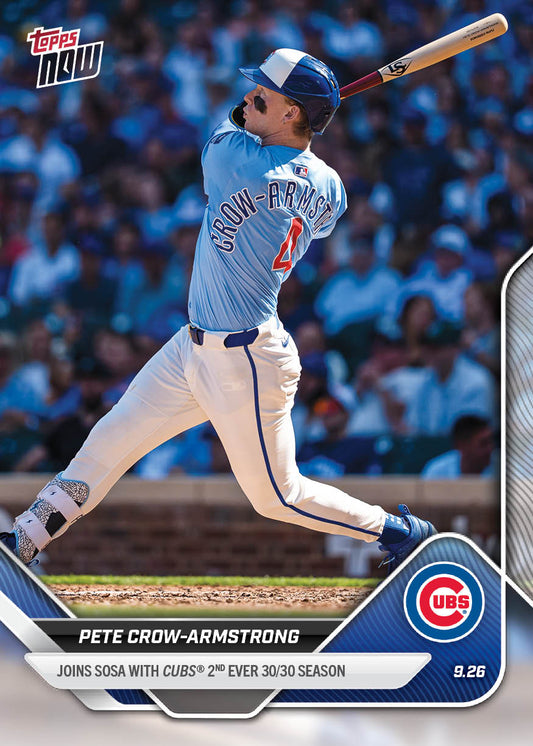 Pete Crow-Armstrong - 2025 MLB Topps NOW® - Card 775 - PR: 4819