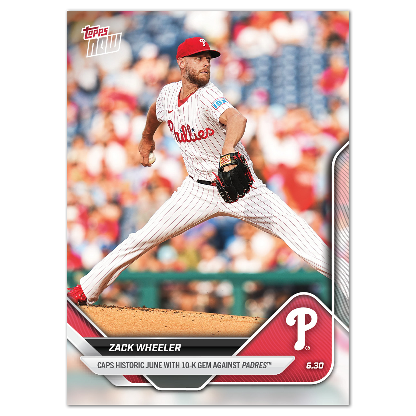 Zack Wheeler - 2025 MLB Topps NOW® - Card 365 - PR: 630