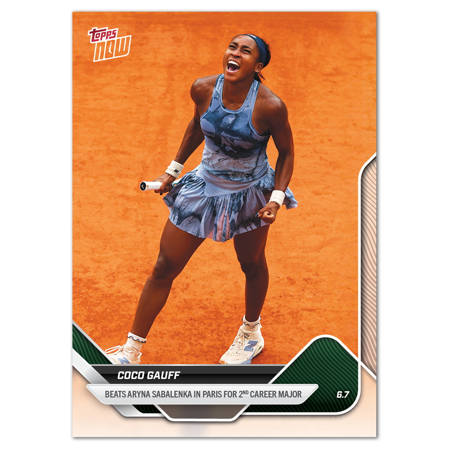 Coco Gauff - 2025 Tennis Topps NOW® - Card TCG1 - LOOK FOR AUTOS - PR: 2842