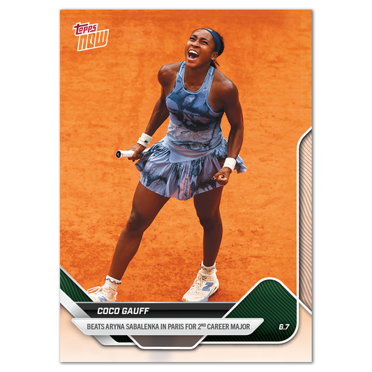 Coco Gauff - 2025 Tennis Topps NOW® - Card TCG1 - LOOK FOR AUTOS - PR: 2842