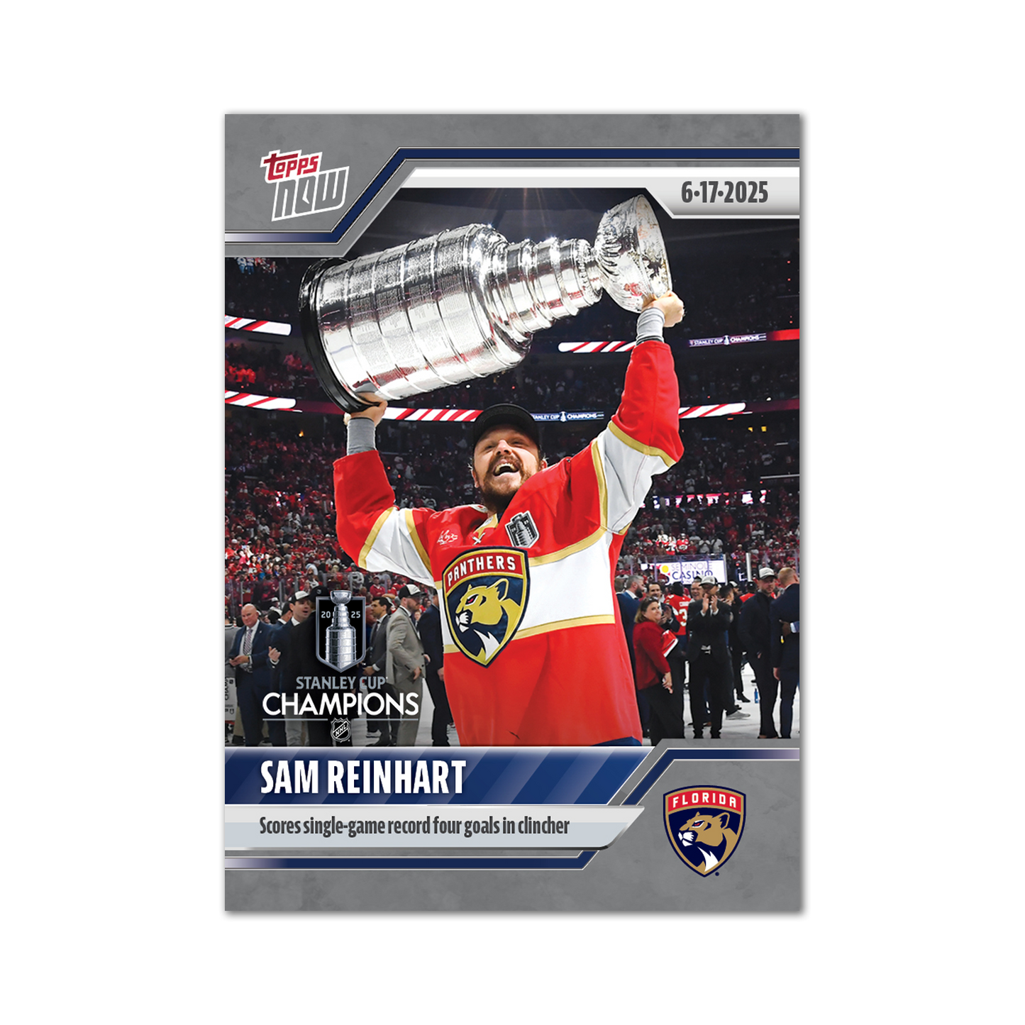 Sam Reinhart - 2024-25 NHL Topps NOW® - Sticker # 207 Pack - PR: 715