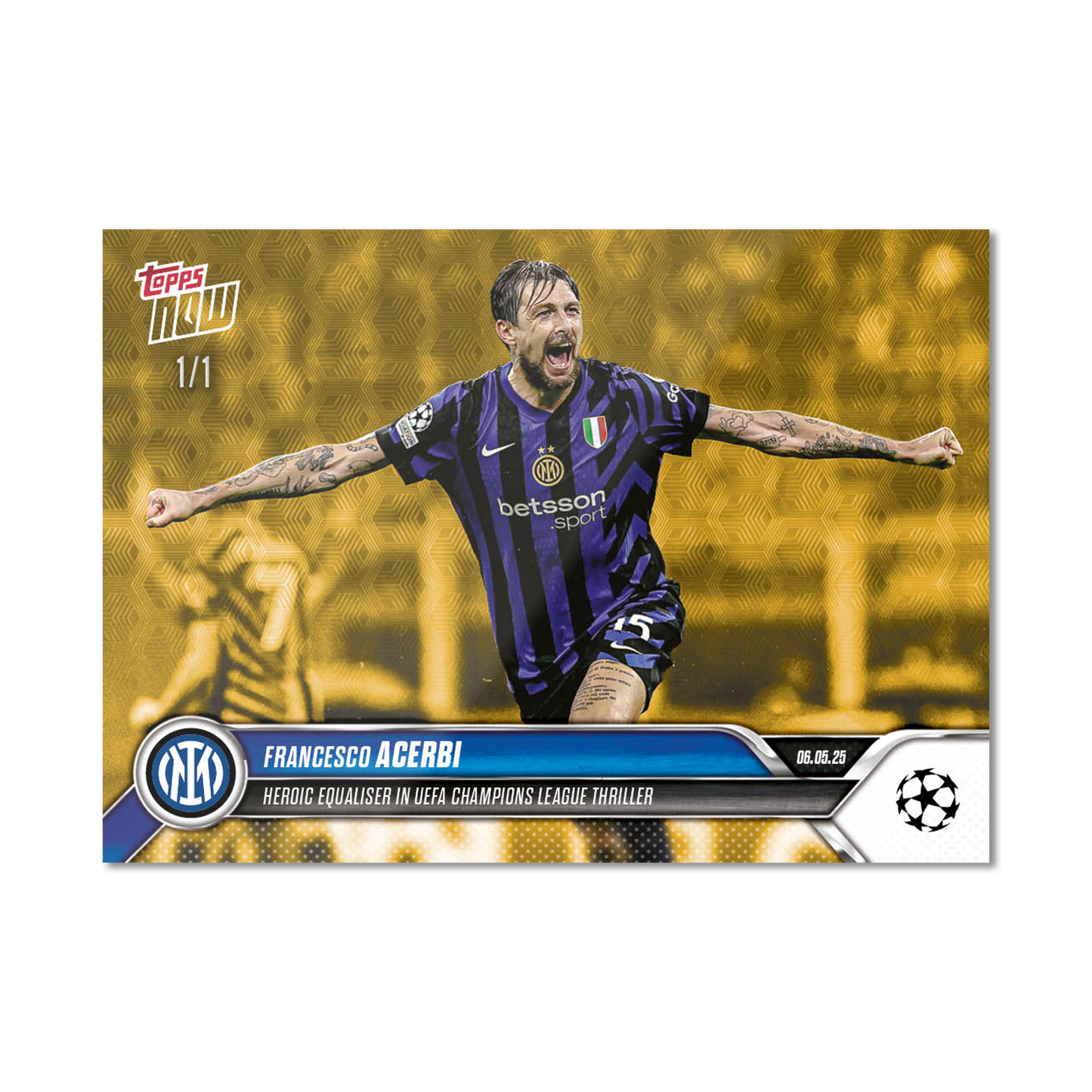 Francesco Acerbi - 2024-25 UCL Topps NOW® - Card 152