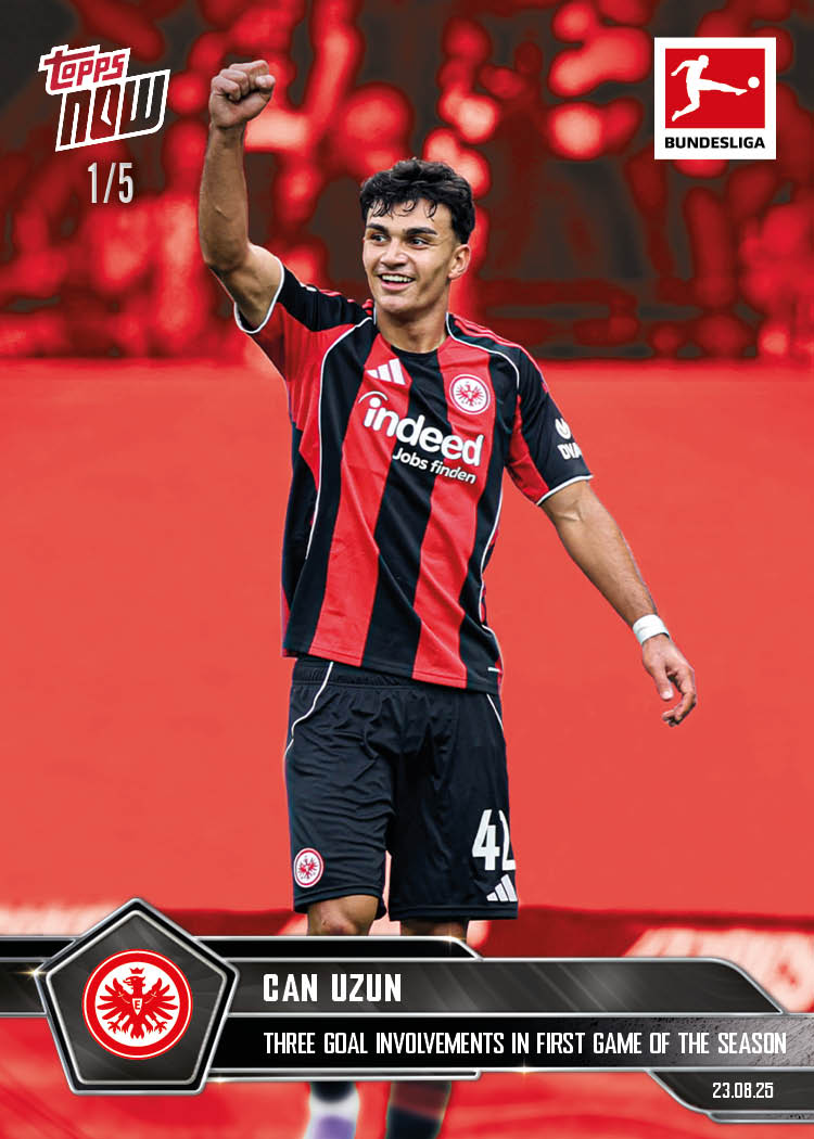 Can Uzun - 2025-26 Bundesliga Topps NOW® - Card 7 - PR: 288