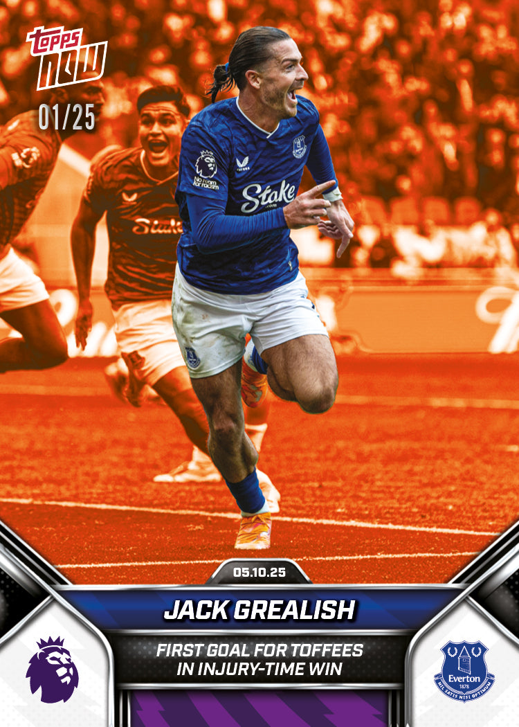 Jack Grealish - 2025-26 Premier League Topps NOW® - Card 33 - PR: 405