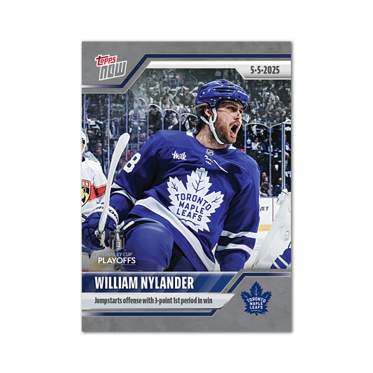 William Nylander - 2024-25 NHL Topps NOW® - Sticker # 177 Pack - PR: 140