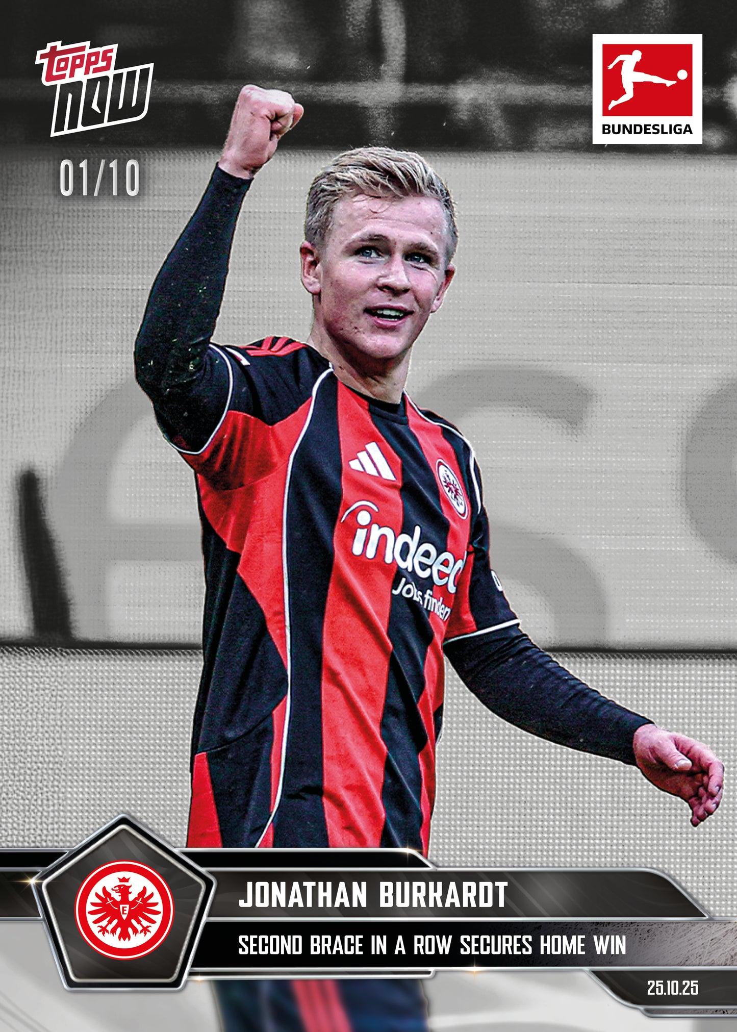 Jonathan Burkardt - 2025-26 Bundesliga Topps NOW® - Card 51 - PR: 202