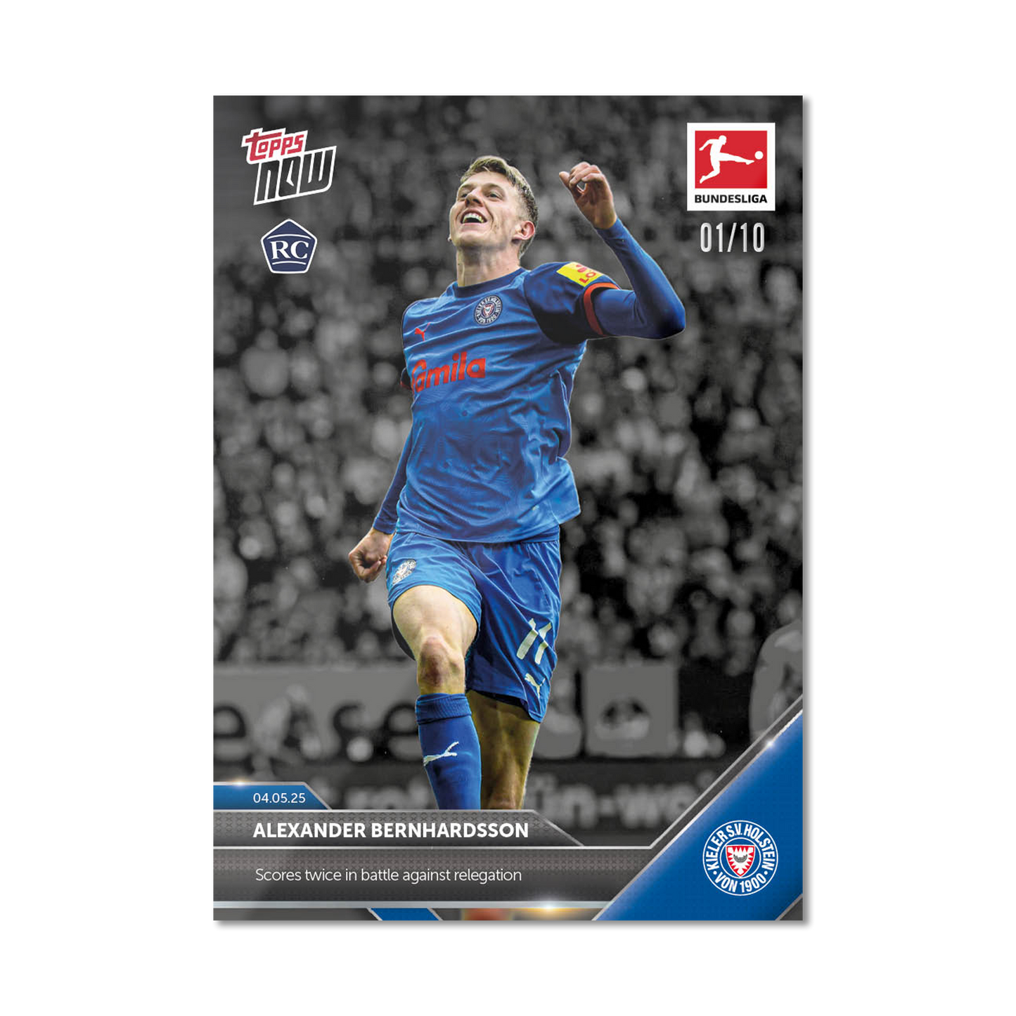 Alexander Bernhardsson - 2024-25 Bundesliga Topps NOW® - Card 181 - PR: 86