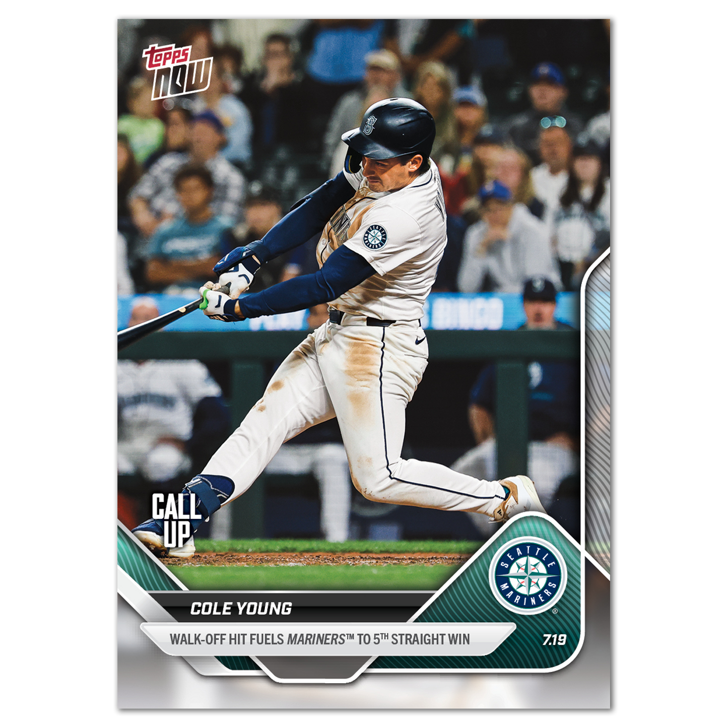 Cole Young - 2025 MLB Topps NOW® - Card 442 - PR: 731