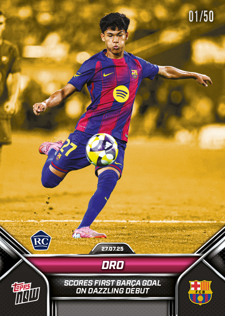 Pedro Fernandez - 2025 FC Barcelona Topps NOW® - Card 3 - PR: 1671